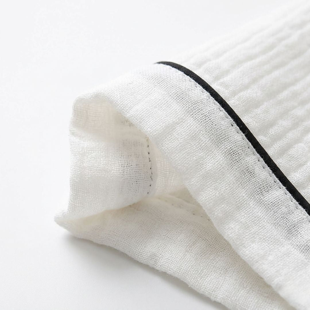 Kort muslinpyjamas