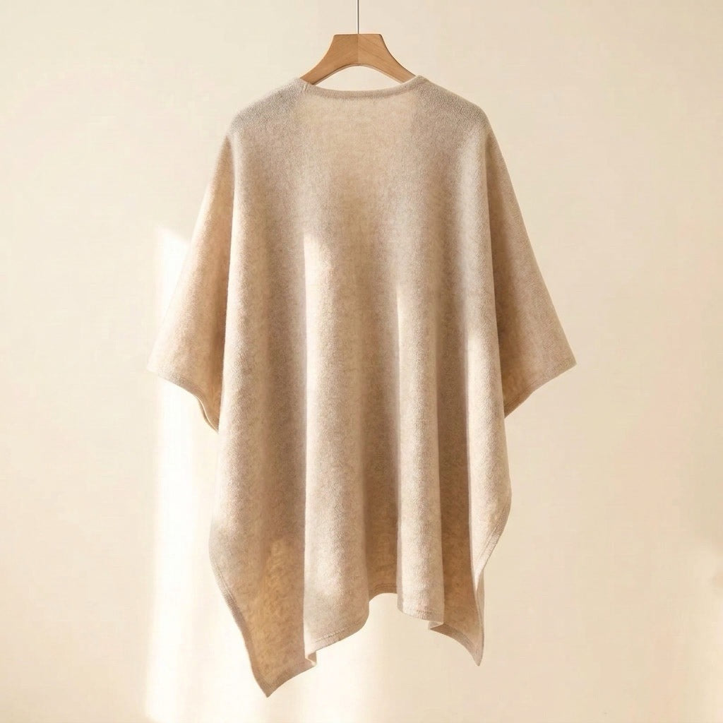 Lång ponchosjal