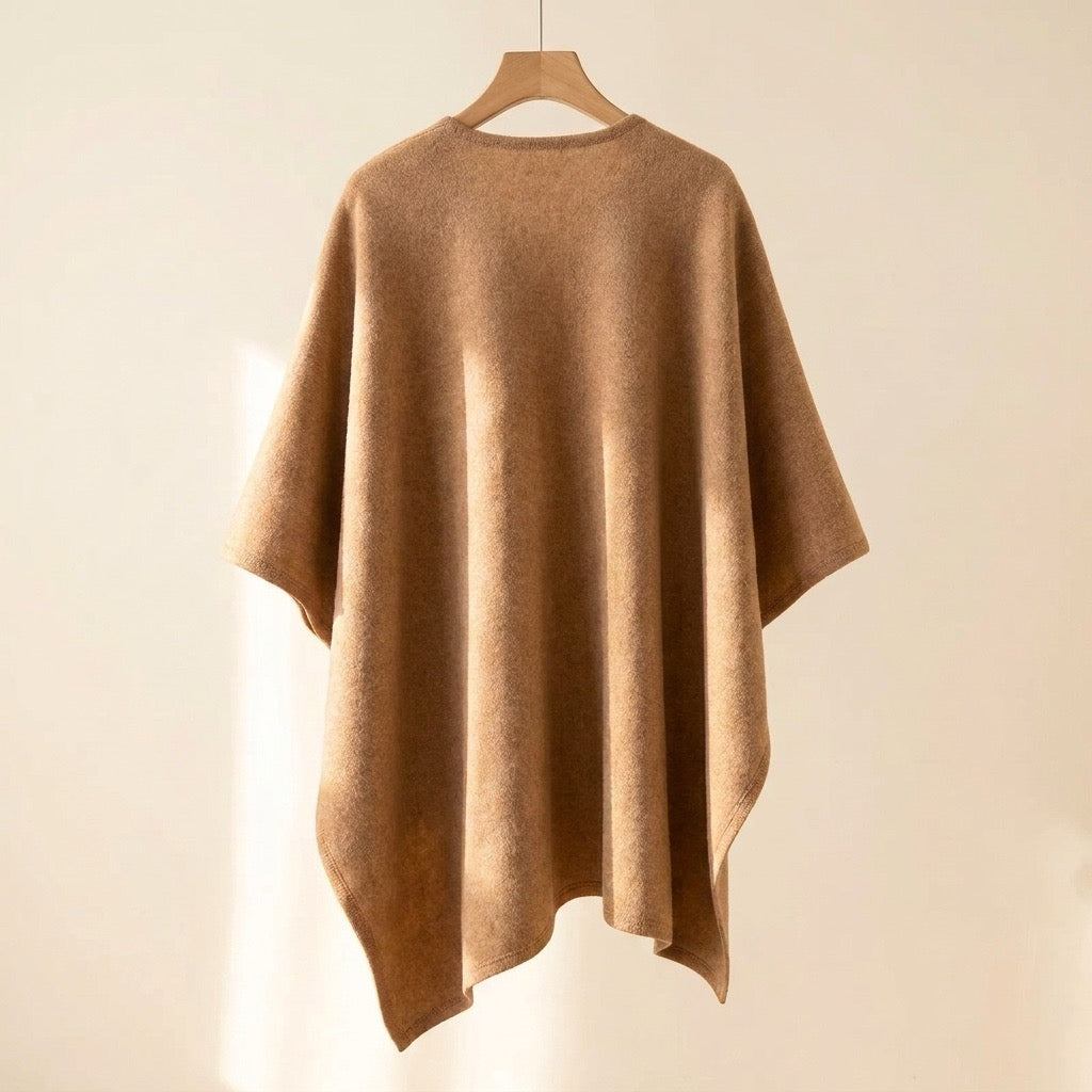 Lång ponchosjal
