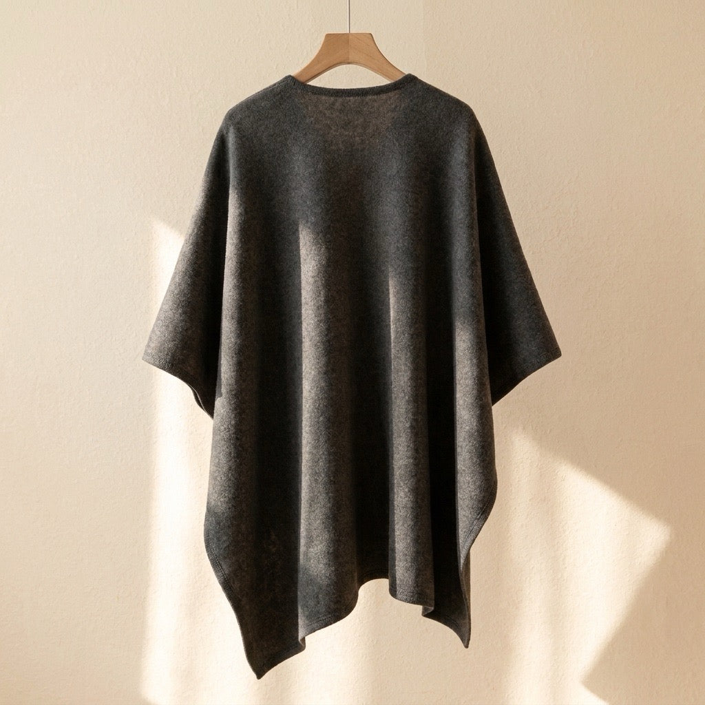 Lång ponchosjal