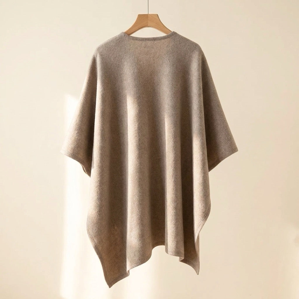 Lång ponchosjal