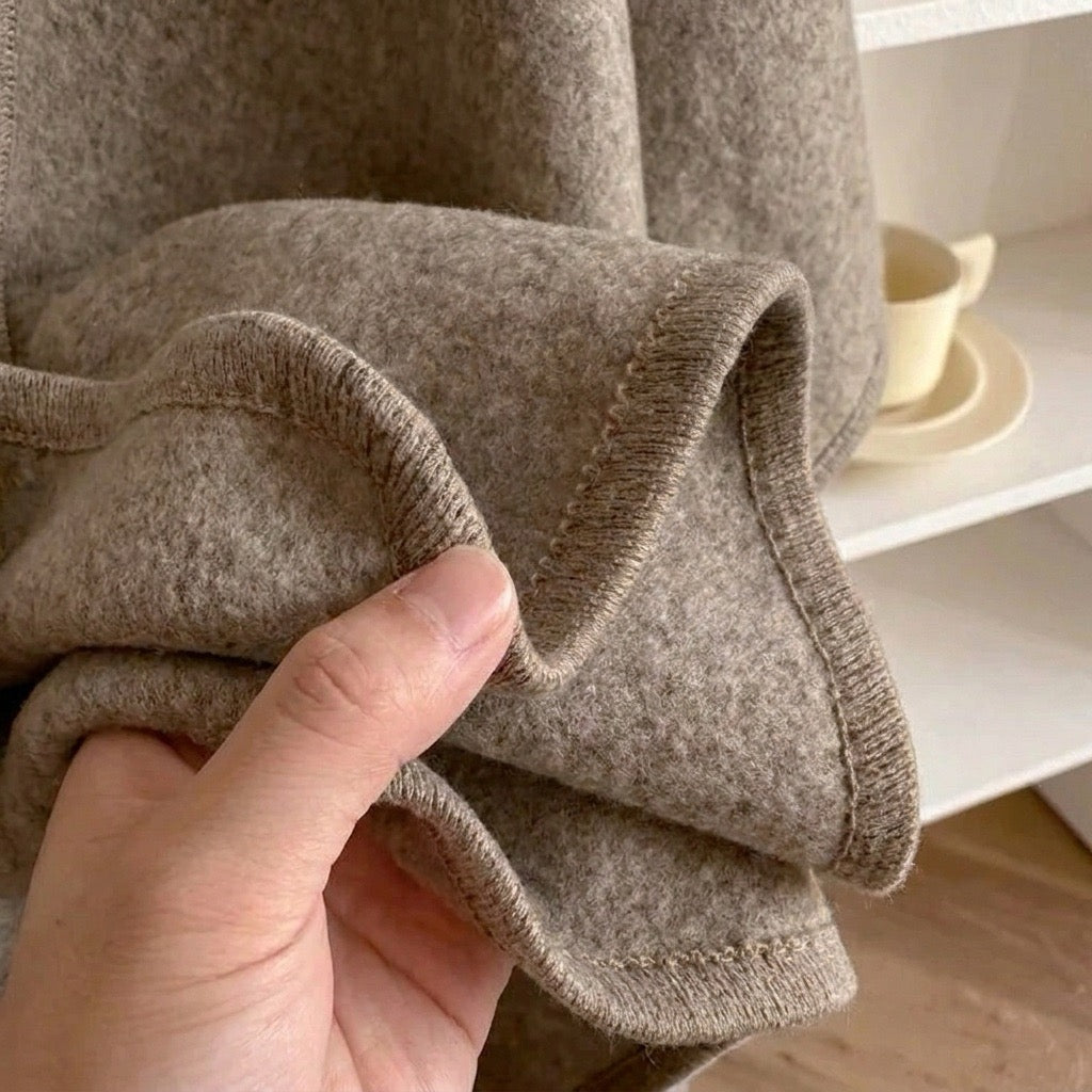 Lång ponchosjal