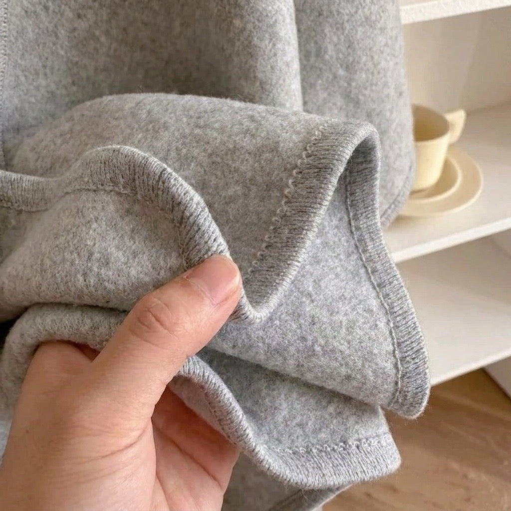 Lång ponchosjal