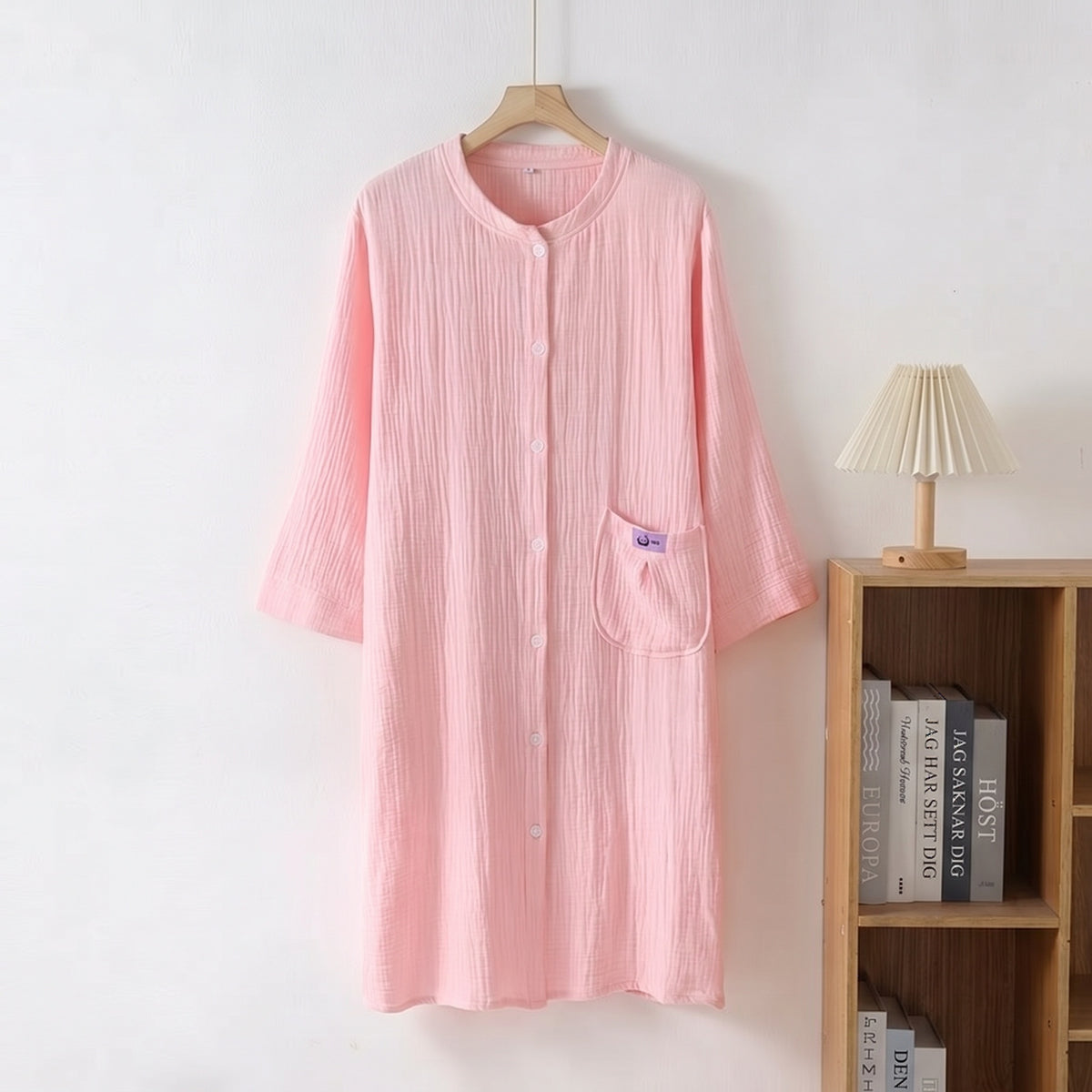 Hypna Home Muslinnattlinne, rosa