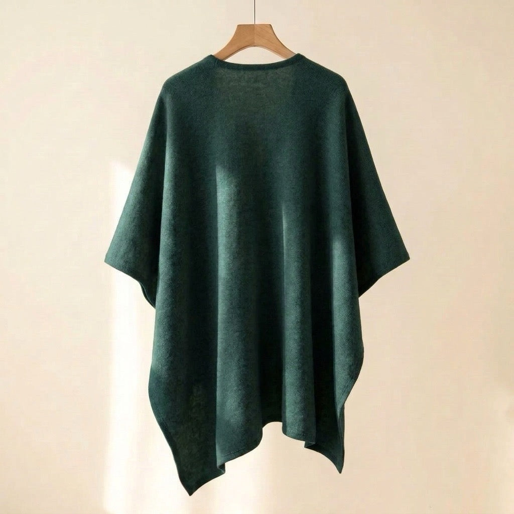 Lång ponchosjal