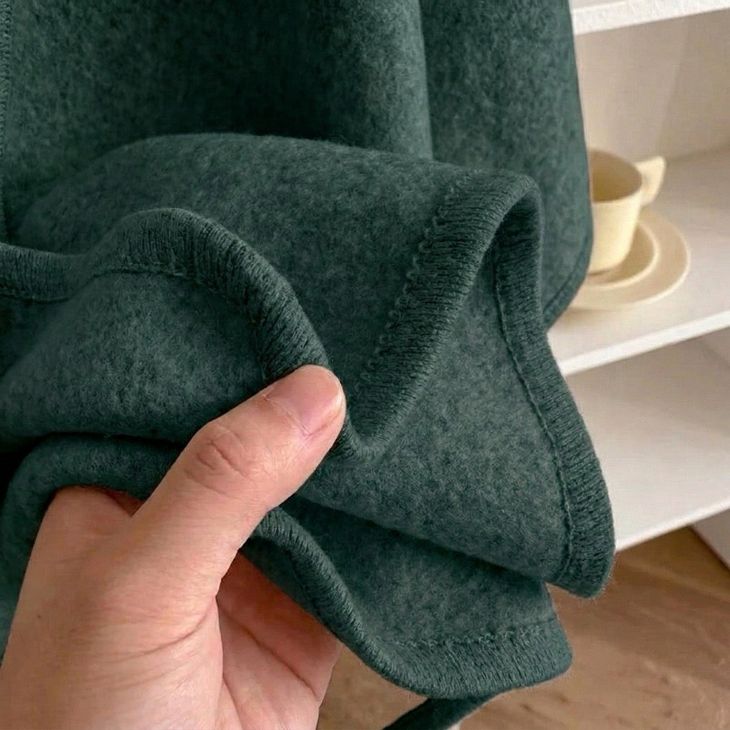 Lång ponchosjal