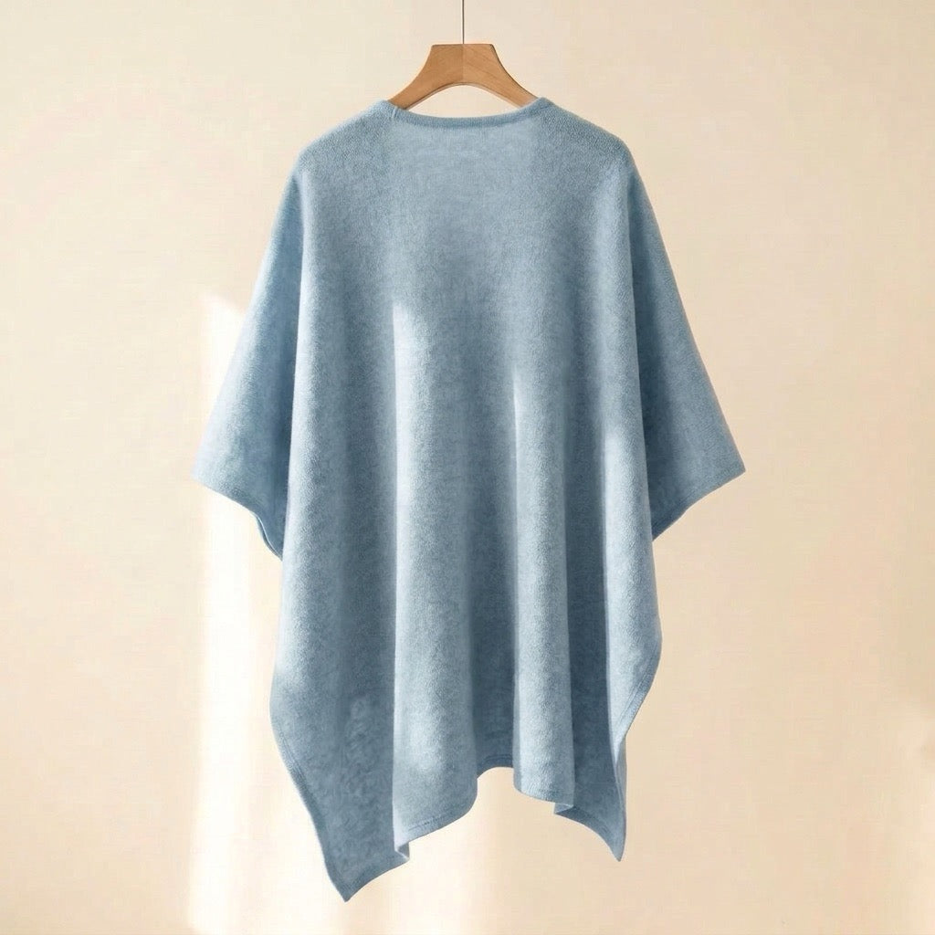Lång ponchosjal