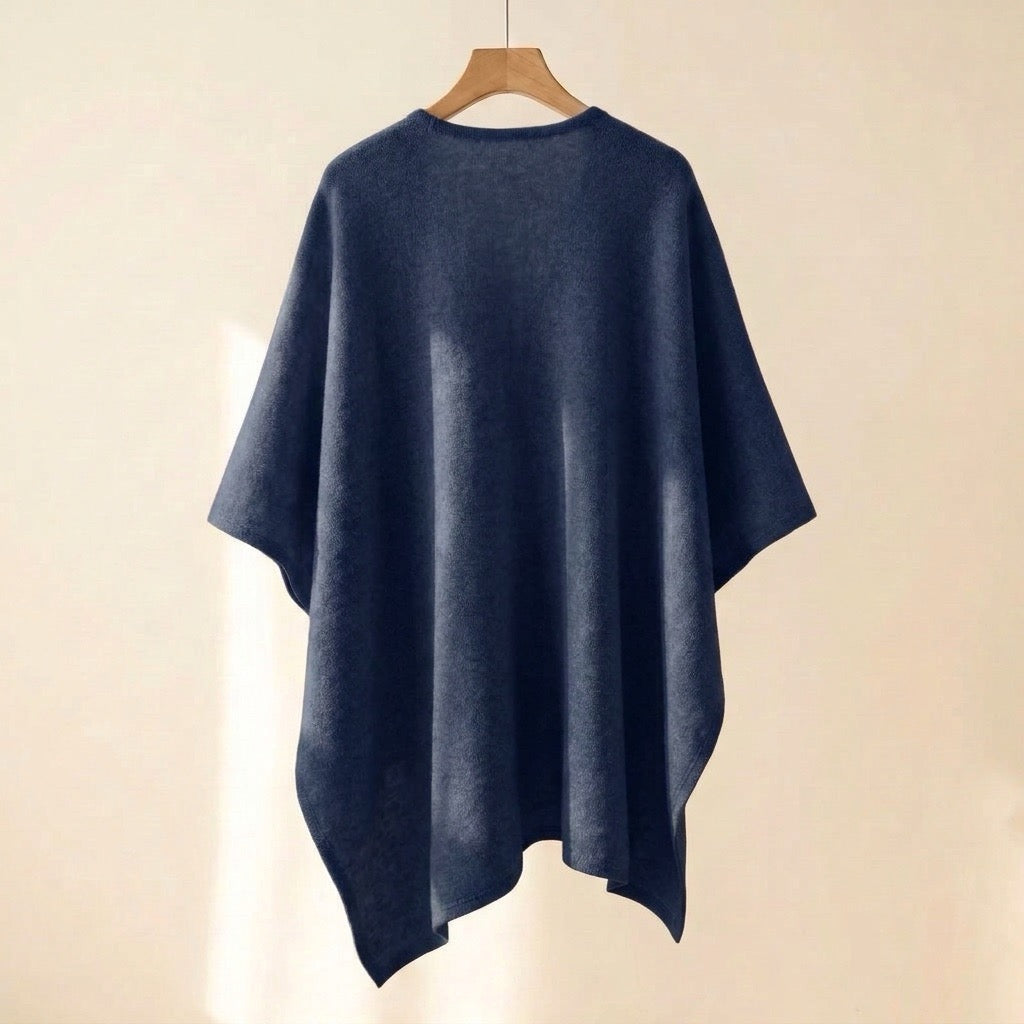 Lång ponchosjal