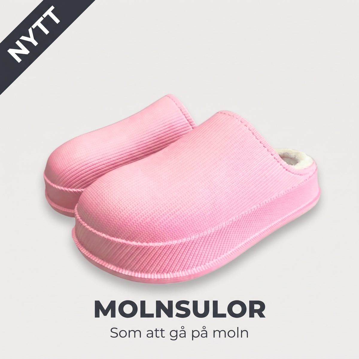 Hypna Home Molntofflor, rosa