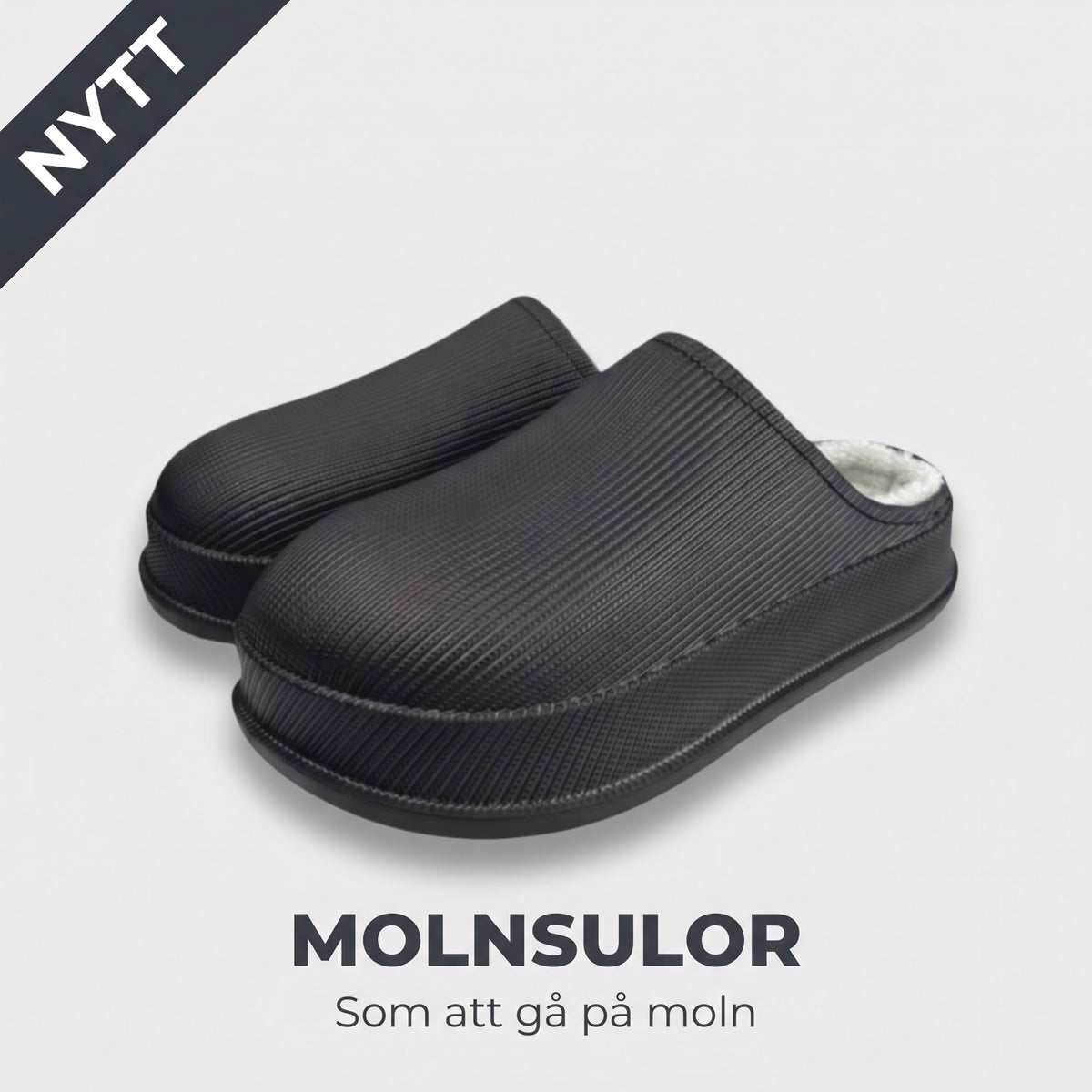 Hypna Home Molntofflor, svart