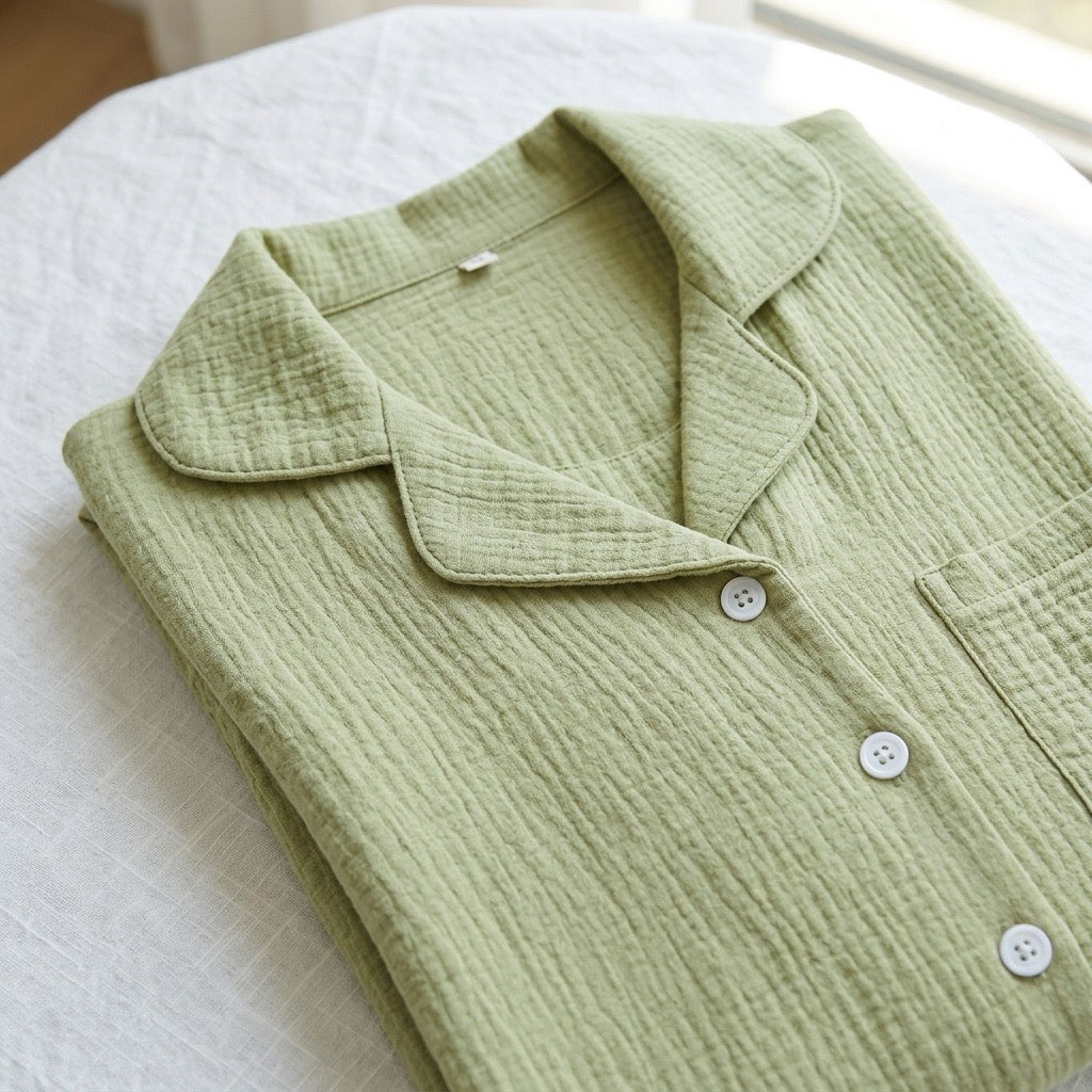 Enfärgad muslinpyjamas