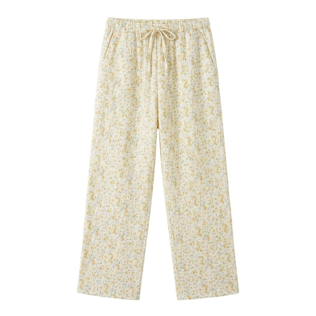 Lång muslinpyjamas
