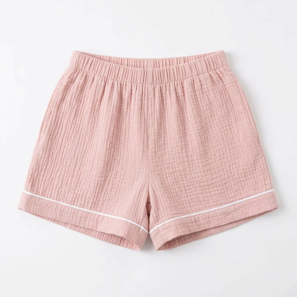 Kort muslinpyjamas