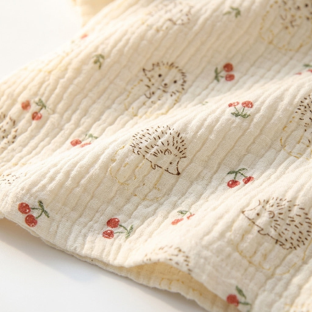 Blommig muslinpyjamas