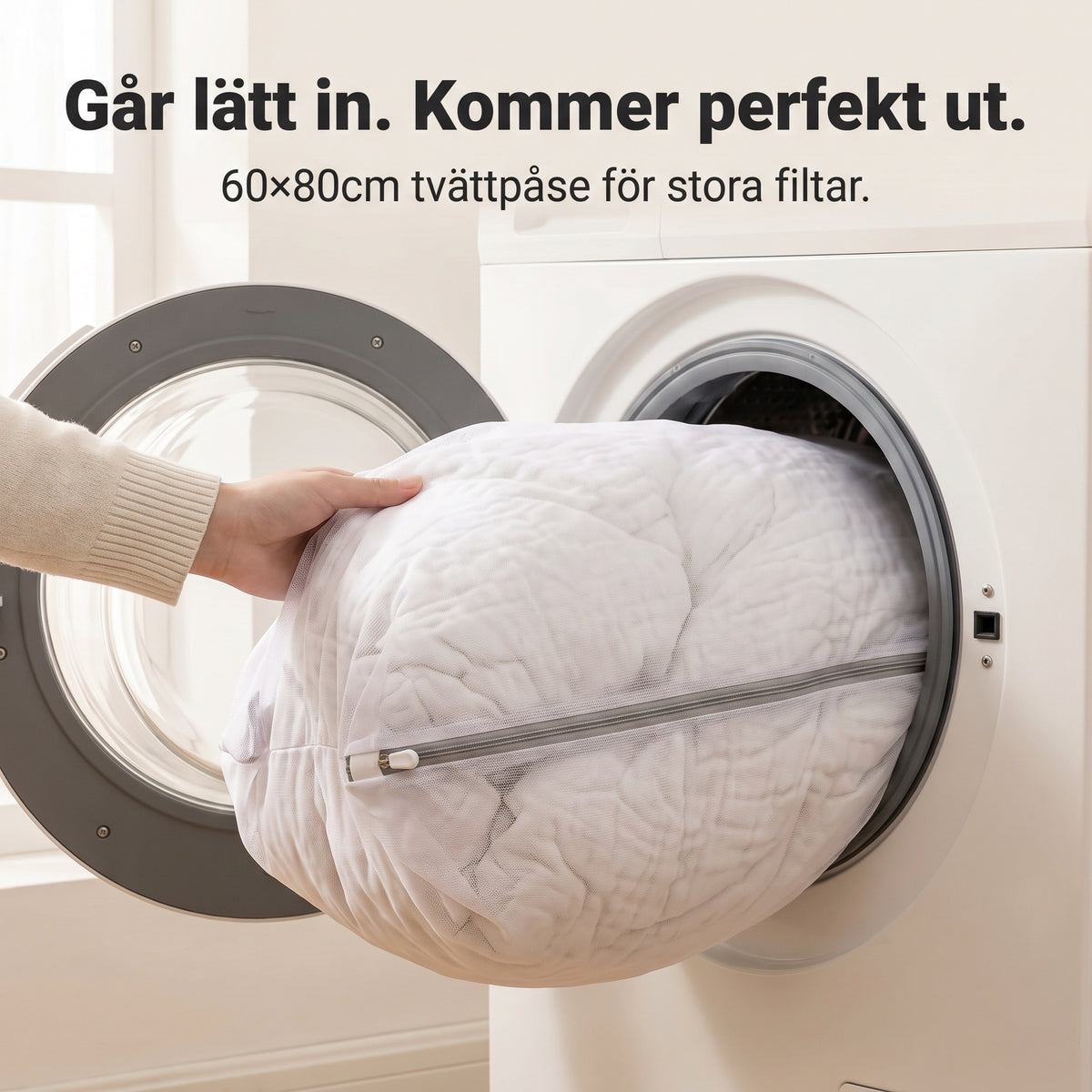 Tvättpåse till muslinfilt
